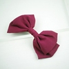 紫玫红大号雪纺双层蝴蝶结发夹，经典蝴蝶结发饰做工细致有质感