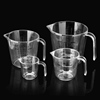 创意透明塑料量杯带刻度烧杯烘培量酒杯厚实量勺实用厨房工具