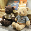 泰迪熊公仔正版大小号小熊娃娃毛绒玩具送女友生日礼物抱抱熊玩偶