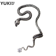 YUKI个性饰品蛇形耳骨可夹耳环无耳洞女男耳挂朋克耳环小众设计感