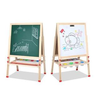 儿童画板宝宝双面磁性小黑板，支架式家用小学生，可升降涂鸦笔写