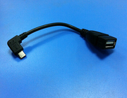 数据线 90度弯头Micro USB OTG线　MICRO公转USB母转换线 充电线