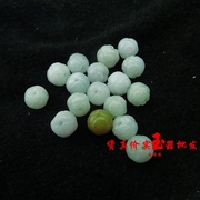 翡翠玉珠子散珠A货8mm 10mm 13mm莲花玉手链配件项链天然时尚