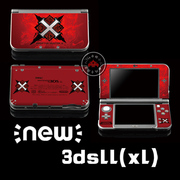 NEW 3DSLL3DSXL痛贴痛机贴膜贴纸 怪物猎人红X限定MH彩贴动漫包等
