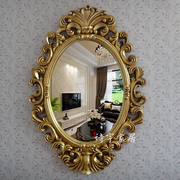 高档欧式梳妆镜壁挂镜梳妆台镜镂空化妆镜浴室镜卧室镜简约壁