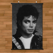 迈克尔杰克逊演唱会宣传海报挂画有框画MJ脸谱酒吧客厅装饰画墙画