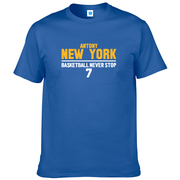 纽约尼克斯队甜瓜安东尼球衣短袖t恤罗斯25号联盟球星训练篮球t