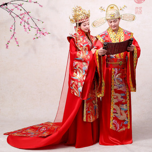明制汉服婚服凤冠霞帔古代新娘嫁衣红色中式结婚古装服装贵妃皇后