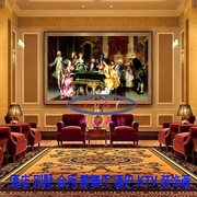 欧式家居油画 西洋宫廷 装饰 复古世界名画 酒店歌舞厅客厅配画