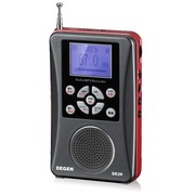 Degen/德劲 DE28 数字调谐全波段收音机 收录播音响型 手持便携型
