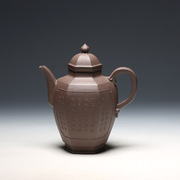 明理茶艺 丁益民全手工方器（420CC六方壶）宜兴紫砂茶壶品