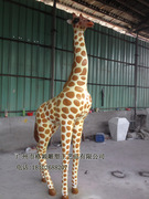 长颈鹿仿真工艺品雕塑摆件，动物园农场吉祥鹿，雕像景观装饰品订制