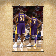 篮球场装饰画 巨星墙贴科比奥尼尔贴画NBA海报体育励志壁画挂轴画