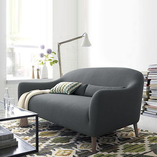北欧现代日式沙发客厅家具，布艺沙发单人，双人三人组合沙发小户型