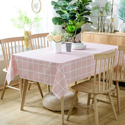 桌布防水防油防烫免洗田园餐桌布PVC塑料餐厅长方形台布茶几桌垫