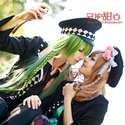 守护甜心AMNESIA失忆症UKYO 青绿三层渐变cosplay动漫假发
