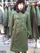 87保安长款军大衣，棉大衣防寒服，执勤大衣保安大衣加厚军绿