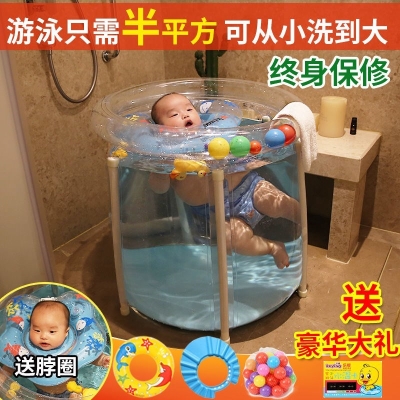 宝宝游泳池充气家庭加厚家用儿童泳池小孩游泳婴儿bb可Z折叠游泳