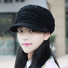 秋季帽子女士韩版女帽，休闲鸭舌帽平顶帽时装，帽短沿帽棉质帽棒球帽