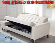 多功能可折叠皮艺沙发床双人组合客厅储物沙发布艺小户型沙发床