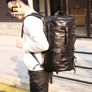 韩版男士背包潮流，学生书包篮球包休闲出行大容量旅行包潮包