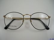 复古 vintage 经典金属圆框近视眼镜架 光学眼镜框 2色 QF301