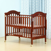 多省央贝婴儿床实木，欧式环保童床bb床多功能，白色出口宝宝床