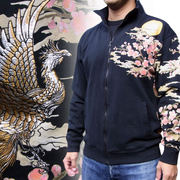 仏喜罗坊 横须贺和柄纹身刺青限量日本刺绣花绒衫卫衣开衫男凤凰