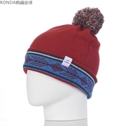 英国k-nit时尚女士美利奴羊毛，手工编织毛线，帽子冬季保暖休闲帽子