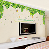 自粘墙纸绿叶墙贴客厅，卧室电视沙发背景墙，卧室过道家饰墙贴纸