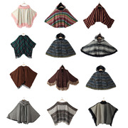 秋冬日本制vintage复古古着孤品，羊毛衣针织斗篷，毛呢百搭森女文艺