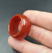 A货天然玉石玛瑙戒指中国红玛瑙戒指女款戒指指环