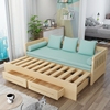 实木沙发床多功能，可折叠推拉单人1.2双人1.5小户型，客厅1.8米两用