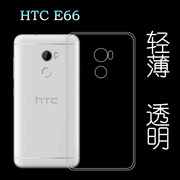 适用于HTC E66保护套专用壳手机软壳硅胶壳防压透明壳高清水晶壳柔韧度防摔防掉落圆弧大孔减震不易黄防磕碰