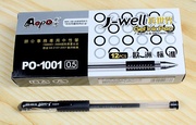 奥博1001办公中性笔经典款0.5mm水性笔欧标009签字笔针管笔