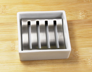 304不锈钢肥皂盒创意，时尚香皂碟双层便携皂碟带沥水皂盒