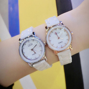 时尚白色陶瓷手表，女表韩版石英女表潮流，女士学生防水时装表