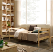 简约实木沙发床1.2米小户型单人多功能坐卧两用客厅简易北欧沙发