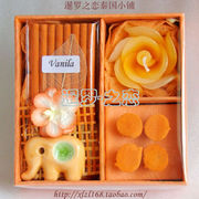 泰国香薰礼盒天然线香塔香熏蜡烛香托套装盒旅游纪念品LH21