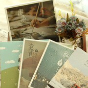日韩文具 冬季风景盒装风在吹LOMO卡片明信片祝福卡书签 可邮寄