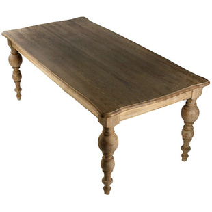 实木复古餐桌欧式办公桌，实木茶几会议桌，仿古户外拍照做旧