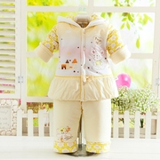 新生儿棉服加厚外套儿童女童宝宝棉衣套装0-1岁婴幼儿棉袄外出服