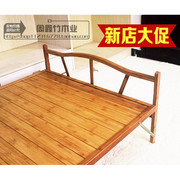 楠竹可折叠竹床儿童床单人，双人床午休床，实木陪护床0.8-1.2米