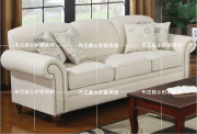 美式三人沙发布艺北欧三双人地中海沙发小户型样板房客厅组合沙发