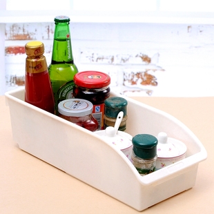 日本进口厨房调味瓶收纳盒调料收纳箱 桌面创意整理箱 家用储物盒
