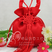 美凤锦袋织锦中国风正红色喜糖，袋子手提回礼，创意传统结婚庆祝包装