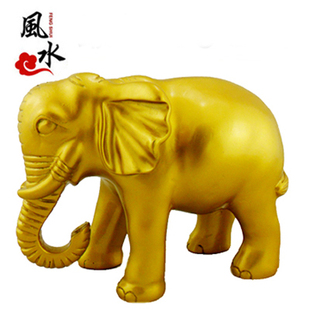仿纯铜质大象摆件一对店铺创意家居风水吉象如意吸财吸水象工艺品
