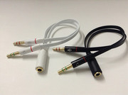 电脑耳机耳麦二合一转接线转接头3.5mm接口耳机可视频通话 语音