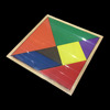 大号木七巧板20*20cm/个益智力拼图木质中国古典玩具创意几何