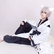 妖狐x仆ss御狐神双炽cos全套返祖鬼化版和服制服动漫cosplay男装